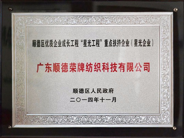 世界杯官方网站入口-2012年获顺德政府颁发“星光企业”称号